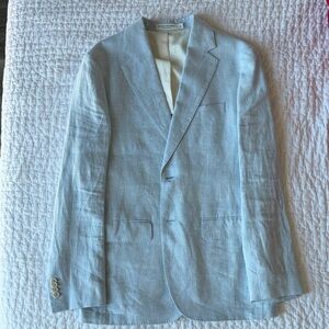 Banana Republic Light Blue Linen Sport Coat